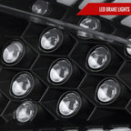 2016-2021 Honda Civic Sedan LED Tail Lights w/ Sequential Signal Lamps (Matte Black Housing/Clear Lens)