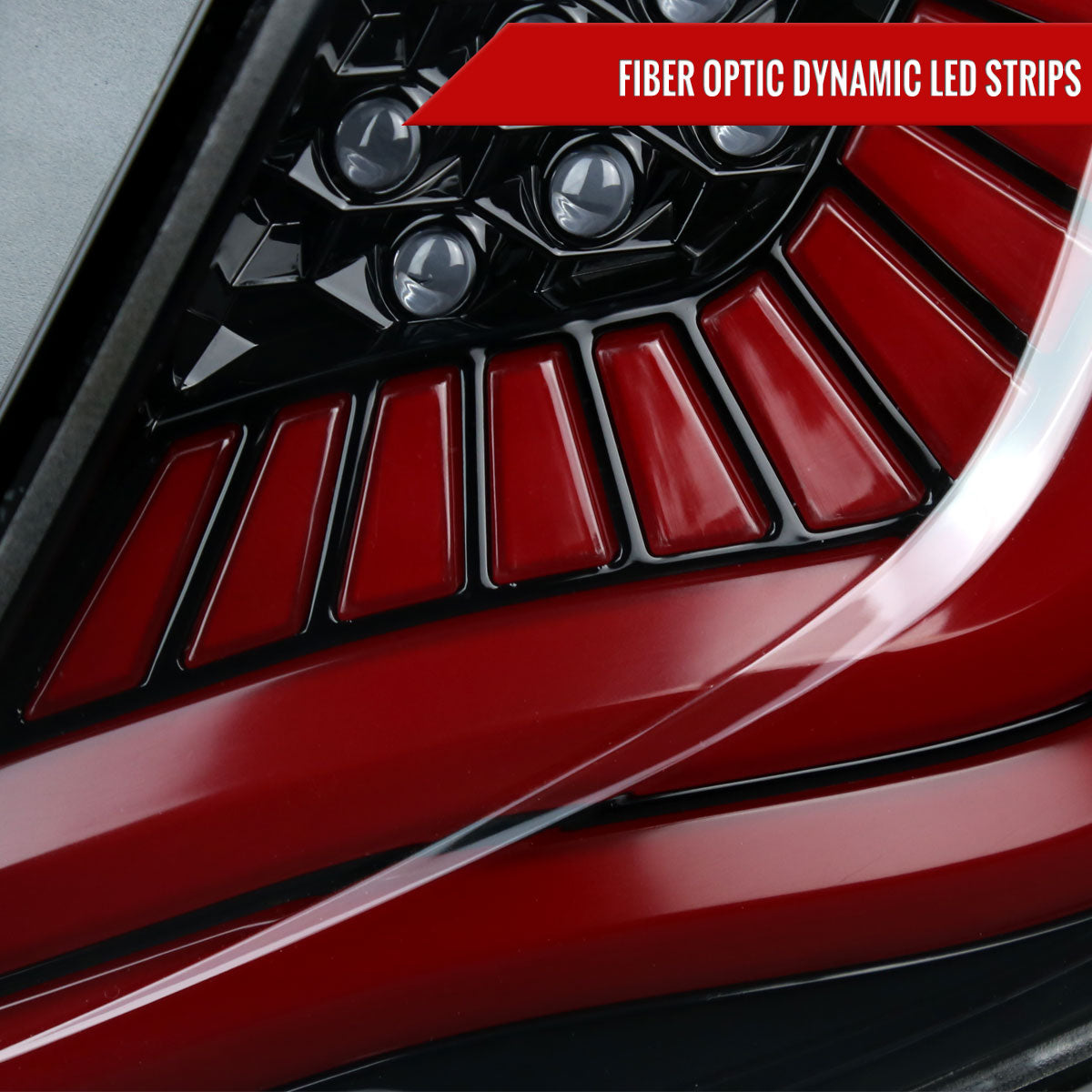 2017-2021 Honda Civic Hatchback LED Sequential Signal Tail Lights (Black Housing/Smoke Lens)