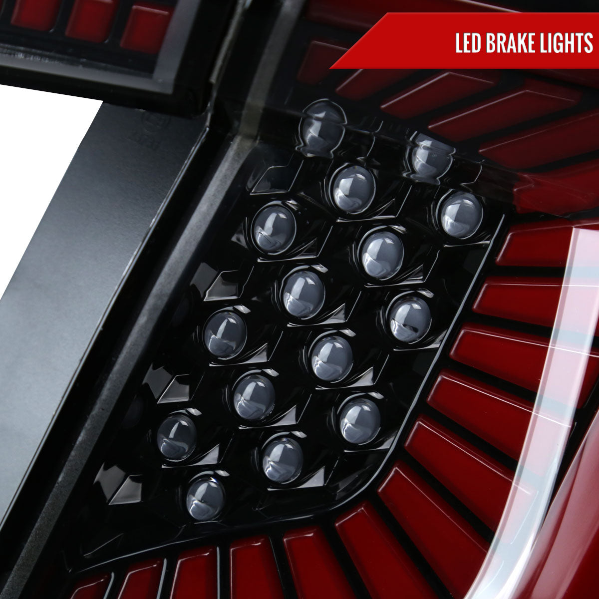 2017-2021 Honda Civic Hatchback LED Sequential Signal Tail Lights (Black Housing/Smoke Lens)