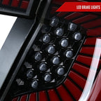 2017-2021 Honda Civic Hatchback LED Sequential Signal Tail Lights (Jet Black Housing/Clear Lens)