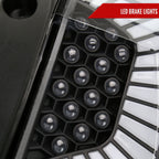 2017-2021 Honda Civic Hatchback Sequential Turn Signal LED Tail Lights (Matte Black Housing/Clear Lens)