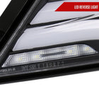 2017-2021 Honda Civic Hatchback Sequential Turn Signal LED Tail Lights (Matte Black Housing/Clear Lens)