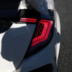 2017-2021 Honda Civic Hatchback Sequential Turn Signal LED Tail Lights (Black Housing/Smoke Lens)