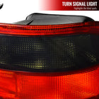 1992-1995 Honda Civic 3DR Hatchback Tail Lights (Chrome Housing/Red Smoke Lens)