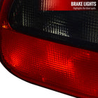 1992-1995 Honda Civic 3DR Hatchback Tail Lights (Chrome Housing/Red Smoke Lens)