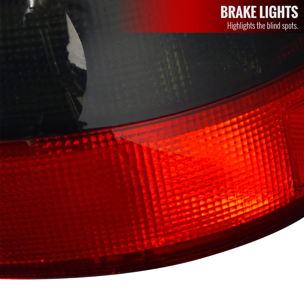 1992-1995 Honda Civic 3DR Hatchback Tail Lights (Chrome Housing/Red Smoke Lens)