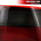 1992-1995 Honda Civic Tail Lights (Chrome Housing/Red Smoke Lens)
