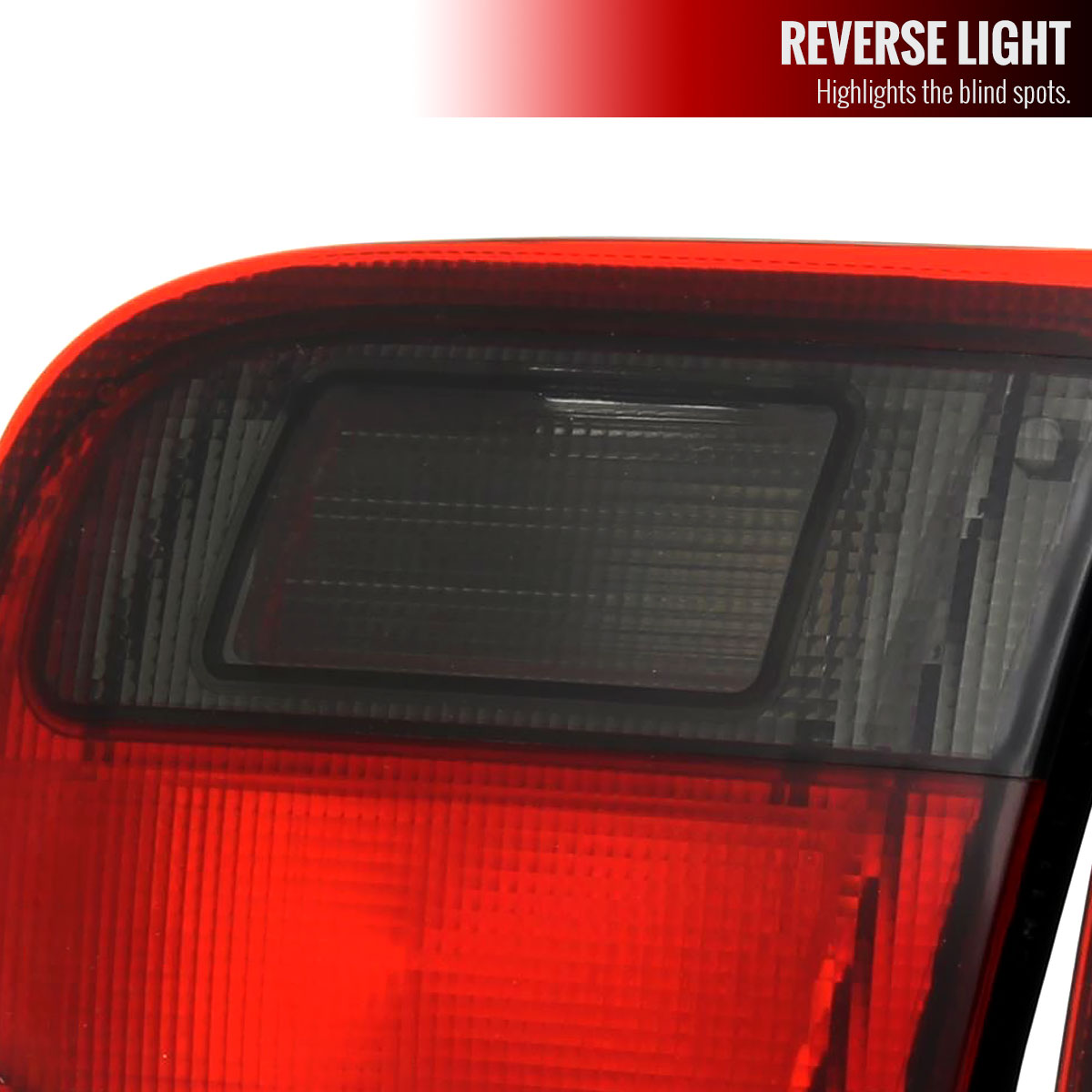 1992-1995 Honda Civic Tail Lights (Chrome Housing/Red Smoke Lens)
