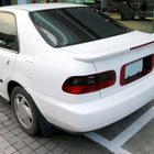 1992-1995 Honda Civic Tail Lights (Chrome Housing/Red Smoke Lens)