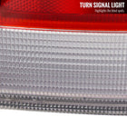 1996-1998 Honda Civic Sedan Tail Lights w/ Bulbs (Chrome Housing/Red Clear Lens)