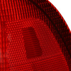 1996-1998 Honda Civic Sedan Tail Lights w/ Bulbs (Chrome Housing/Red Clear Lens)