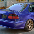 1999-2000 Honda Civic Sedan Tail Lights (Chrome Housing/Red Smoke Lens)