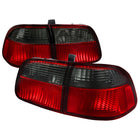 1999-2000 Honda Civic Sedan Tail Lights (Chrome Housing/Red Smoke Lens)