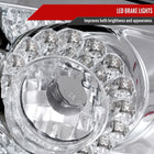 2006-2011 Mitsubishi Eclipse LED Tail Lights (Chrome Housing/Clear Lens)