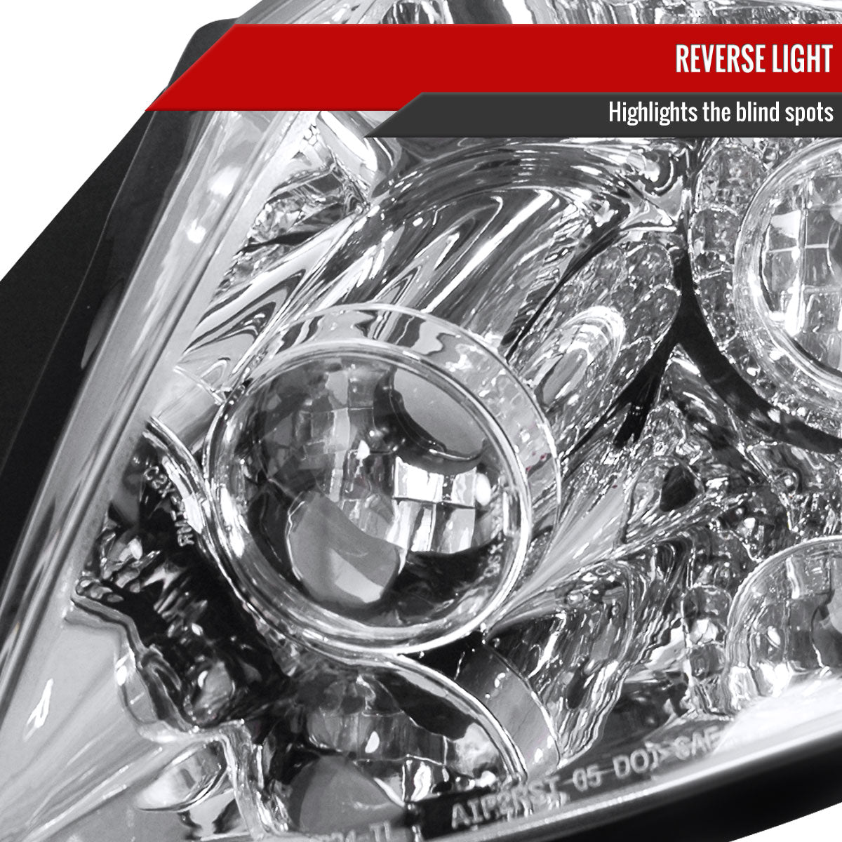 2006-2011 Mitsubishi Eclipse LED Tail Lights (Chrome Housing/Clear Lens)
