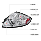 2006-2011 Mitsubishi Eclipse LED Tail Lights (Chrome Housing/Clear Lens)
