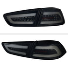 2008-2017 Mitsubishi Lancer / 2008-2015 Lancer EVO X Sedan LED Tail Lights (Glossy Black Housing/Smoke Lens)