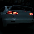 2008-2017 Mitsubishi Lancer / 2008-2015 Lancer EVO X Sedan LED Tail Lights (Glossy Black Housing/Smoke Lens)