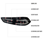 2008-2017 Mitsubishi Lancer / 2008-2015 Lancer EVO X Sedan LED Tail Lights (Glossy Black Housing/Smoke Lens)