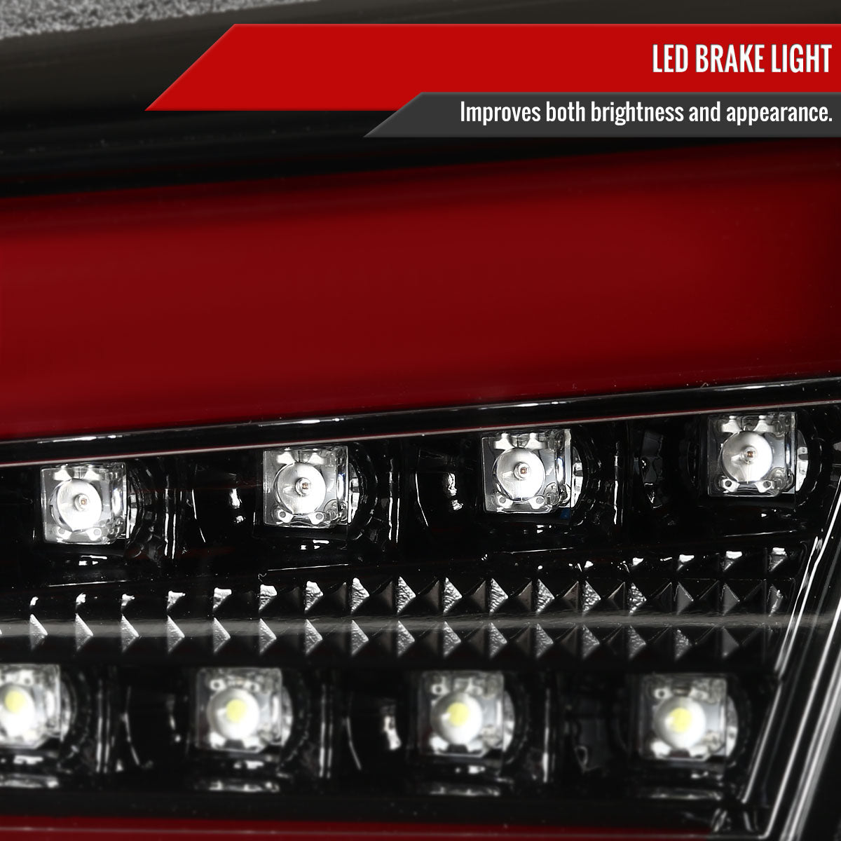 2008-2017 Mitsubishi Lancer / 2008-2015 Lancer EVO X Sedan LED Tail Lights (Jet Black Housing/Clear Lens)