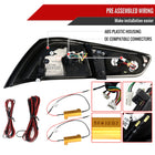2008-2017 Mitsubishi Lancer / 2008-2015 Lancer EVO X Sedan LED Tail Lights (Jet Black Housing/Clear Lens)