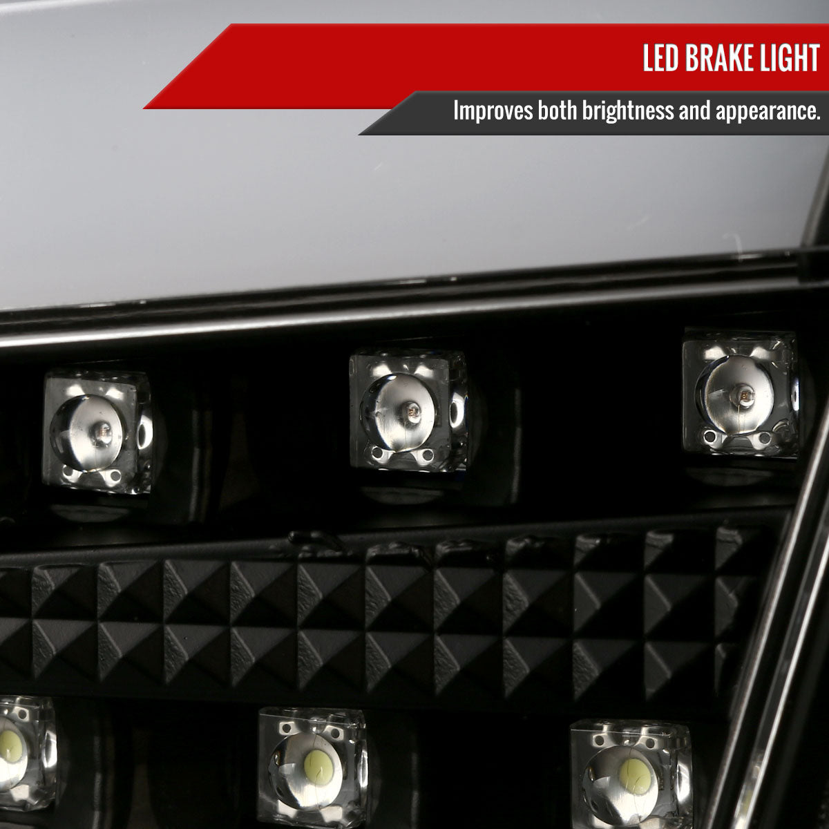 2008-2017 Mitsubishi Lancer / 2008-2015 Lancer EVO X Sedan LED Tail Lights (Matte Black Housing/Clear Lens)