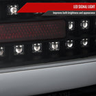 2008-2017 Mitsubishi Lancer / 2008-2015 Lancer EVO X Sedan LED Tail Lights (Matte Black Housing/Clear Lens)