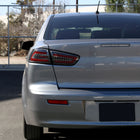 2008-2017 Mitsubishi Lancer / 2008-2015 Lancer EVO X Sedan Red Bar LED Tail Lights (Black Housing/Clear Lens)