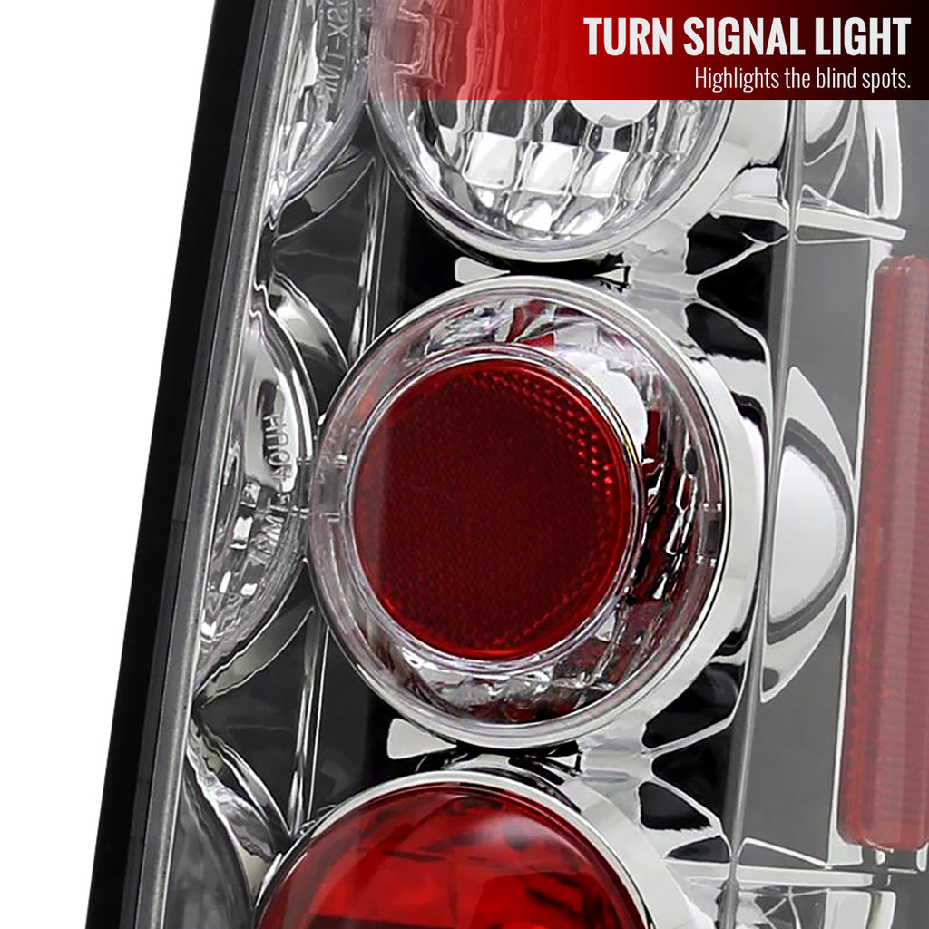 2005-2014 Nissan Frontier/ 2009-2012 Suzuki Equator Tail Lights (Chrome Housing/Clear Lens)