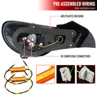 2013-2016 Scion FRS/Subaru BRZ Red Bar Sequential LED Tail Lights (Chrome Housing/Red Clear Lens)