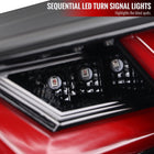 2013-2016 Scion FRS/Subaru BRZ Lambo Style Sequential LED Tail Lights (Glossy Black Housing/Clear Lens)