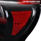 2013-2016 Scion FRS/Subaru BRZ Lambo Style Sequential LED Tail Lights (Glossy Black Housing/Clear Lens)