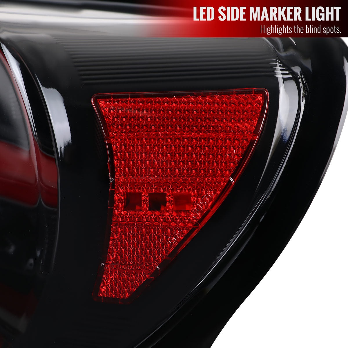 2013-2016 Scion FRS/Subaru BRZ Lambo Style Sequential LED Tail Lights (Glossy Black Housing/Clear Lens)