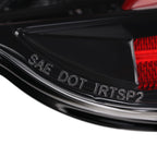 2013-2016 Scion FRS/Subaru BRZ Lambo Style Sequential LED Tail Lights (Glossy Black Housing/Clear Lens)