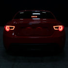 2013-2016 Scion FRS/Subaru BRZ Red Bar Sequential LED Tail Lights (Jet Black Housing/Clear Lens)