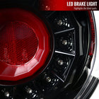 2013-2016 Scion FRS/Subaru BRZ Red Bar Sequential LED Tail Lights (Jet Black Housing/Clear Lens)