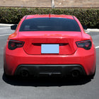 2013-2016 Scion FRS/Subaru BRZ Red Bar Sequential LED Tail Lights (Jet Black Housing/Clear Lens)