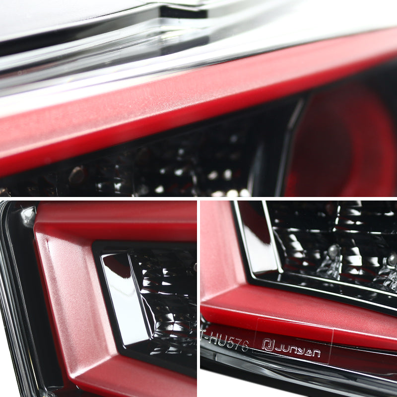 2013-2016 Scion FRS/Subaru BRZ LED Tail Lights (Jet Black Housing/Clear Lens)