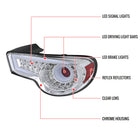 2012-2016 Scion FRS/ Subaru BRZ/ Toyota 86 LED Tail Lights (Chrome Housing/Clear Lens)