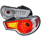 2012-2016 Scion FRS/ Subaru BRZ/ Toyota 86 LED Tail Lights (Chrome Housing/Clear Lens)
