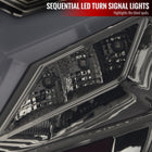 2013-2016 Scion FRS/Subaru BRZ Lambo Style Sequential LED Tail Lights (Chrome Housing/Smoke Lens)