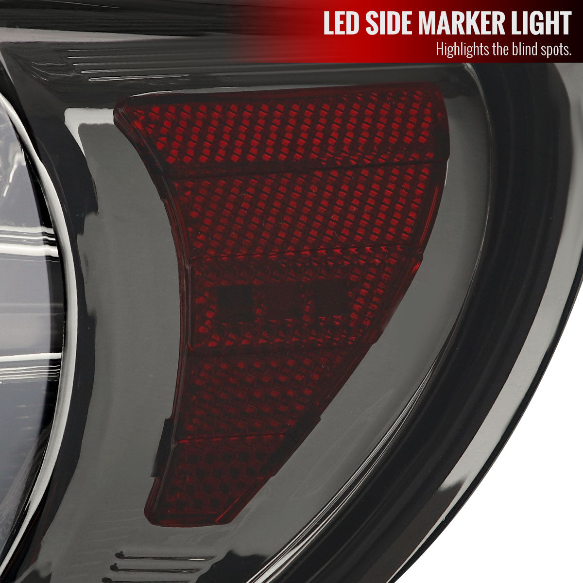 2013-2016 Scion FRS/Subaru BRZ Lambo Style Sequential LED Tail Lights (Chrome Housing/Smoke Lens)