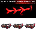 2013-2016 Scion FRS/Subaru BRZ Lambo Style Sequential LED Tail Lights (Jet Black Housing/Clear Lens)