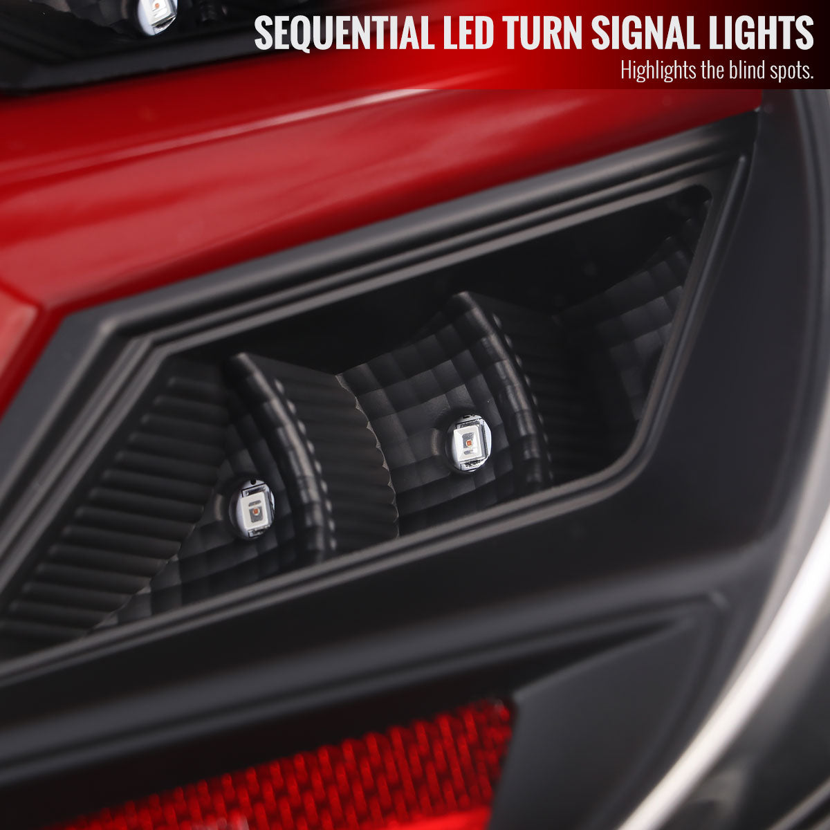 2013-2016 Scion FRS/Subaru BRZ Lambo Style Sequential LED Tail Lights (Jet Black Housing/Clear Lens)