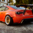 2013-2016 Scion FRS/Subaru BRZ Lambo Style Sequential LED Tail Lights (Jet Black Housing/Clear Lens)