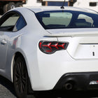 2013-2016 Scion FRS/Subaru BRZ Lambo Style Sequential LED Tail Lights (Jet Black Housing/Clear Lens)