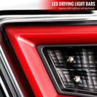 2013-2016 Scion FRS/Subaru BRZ Red Bar Sequential LED Tail Lights (Satin Black Housing/Clear Lens)