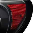 2013-2016 Scion FRS/Subaru BRZ Red Bar Sequential LED Tail Lights (Satin Black Housing/Clear Lens)