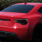 2013-2016 Scion FRS/Subaru BRZ Red Bar Sequential LED Tail Lights (Satin Black Housing/Clear Lens)