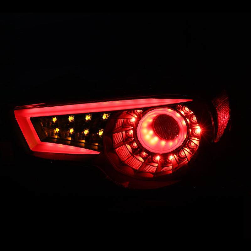 2013-2016 Scion FRS/Subaru BRZ LED Tail Lights (Satin Black Housing/Clear Lens)